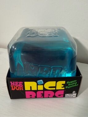 NeeDoh Nice Berg - blue new fidget toy squishy squeeze Schylling TikTok